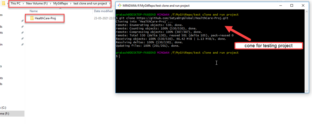 Managing Files On GitHub Using Git Bash 📥📤 In Real-Time Scenario - Owner Uploads Project In GitHub Repo